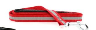 Basic Reflective Dog Leash - Red