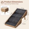 Dog Stairs for Small Dogs, 2-in-1 Pet Steps & Ottoman - Foldable Dog Stairs for Couch