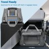 Airline Approved Carrier with Reinforced Bottom Orthopedic Fleece Mat for Small Dogs & Cats