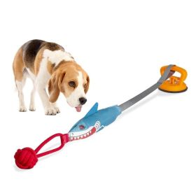 PROKEl Shark Shaped Pet Toy, Interactive TwineToy Ball Dog Toy With Suction Cup (Option: Sucker sharks)