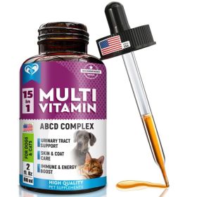Dog Multivitamin Liquid With Glucosamine & Cranberry 15 In 1 Health Supplements (Option: Beloved Pets)