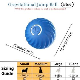 Blue And Orange Pet Bouncing Ball Fun Pet Bouncing Ball For Dogs (Option: Blue)