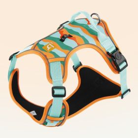 Dog Chest And Back Reflective Harness (Option: Orange-S)