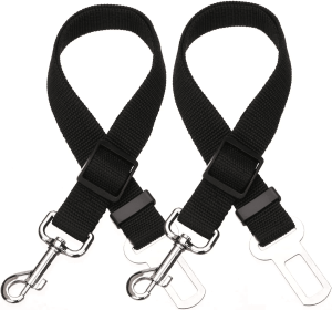 2pcs Pet Dog Car Seat Belt Safety Leash Vehicle Seatbelt Harness (Color choice) (Specification (L * W): 2pcs, colour: red)