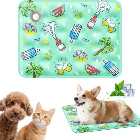 2026 New Summer Pet Mats, Portable Pet Cooling Pad for Travel, Washable Gel cooling mat for Dogs Indoor/Outdoor; 120*70cm (title: default title)