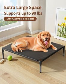 Pet Bed, No Assembly Required, Foldable, Portable, Waterproof & Moisture-Proof, Breathable & Antibacterial, All-Season (Color: Oxford cloth XL)