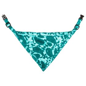 Pet Products Unbugz-It Bandana Medium Abstract Teal 10" x 7" x 0.1" (Color: Abstract Teal, size: medium)