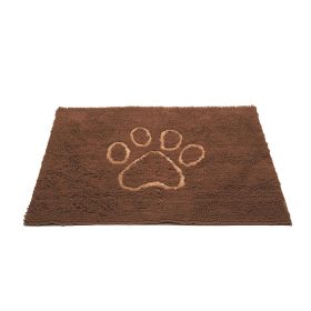 Pet Products Dirty Dog Door Mat Small Mocha Brown (Multiple size) (Color: Mocha Brown, size: medium)