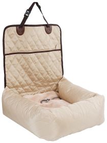 Pet Life 'Pawtrol' Dual converting Travel Safety Carseat (Color: Beige)