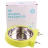 Stainless steel pet bowl hanging bowl tableware overturn proof dog bowl feeder
