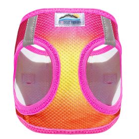 American River Choke Free Dog Harness Ombre Collection- Raspberry Pink and Orange (Option: XX-Small)