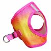 American River Choke Free Dog Harness Ombre Collection- Raspberry Pink and Orange