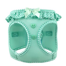 American River Choke Free Dog Harness Polka Dot Collection - Teal Polka Dot (Option: XX-Small)