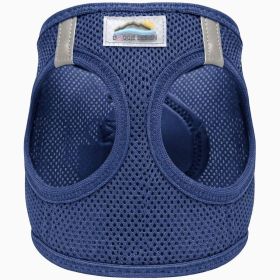 American River Solid Ultra Choke Free Dog Harness - Navy (Option: XX-Small)